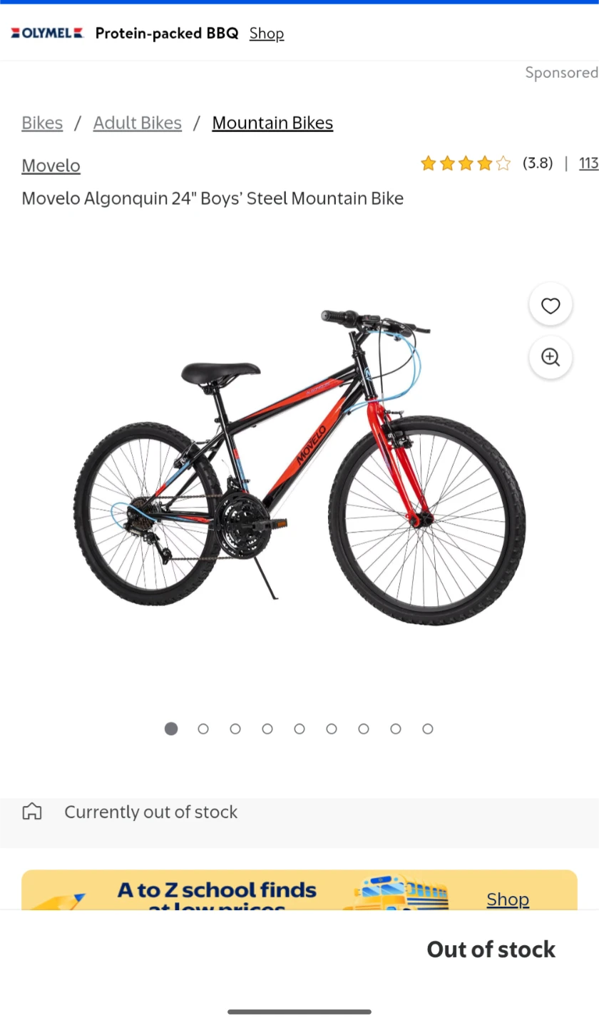Movelo Algonquin 24" Boys' Mountain Bike