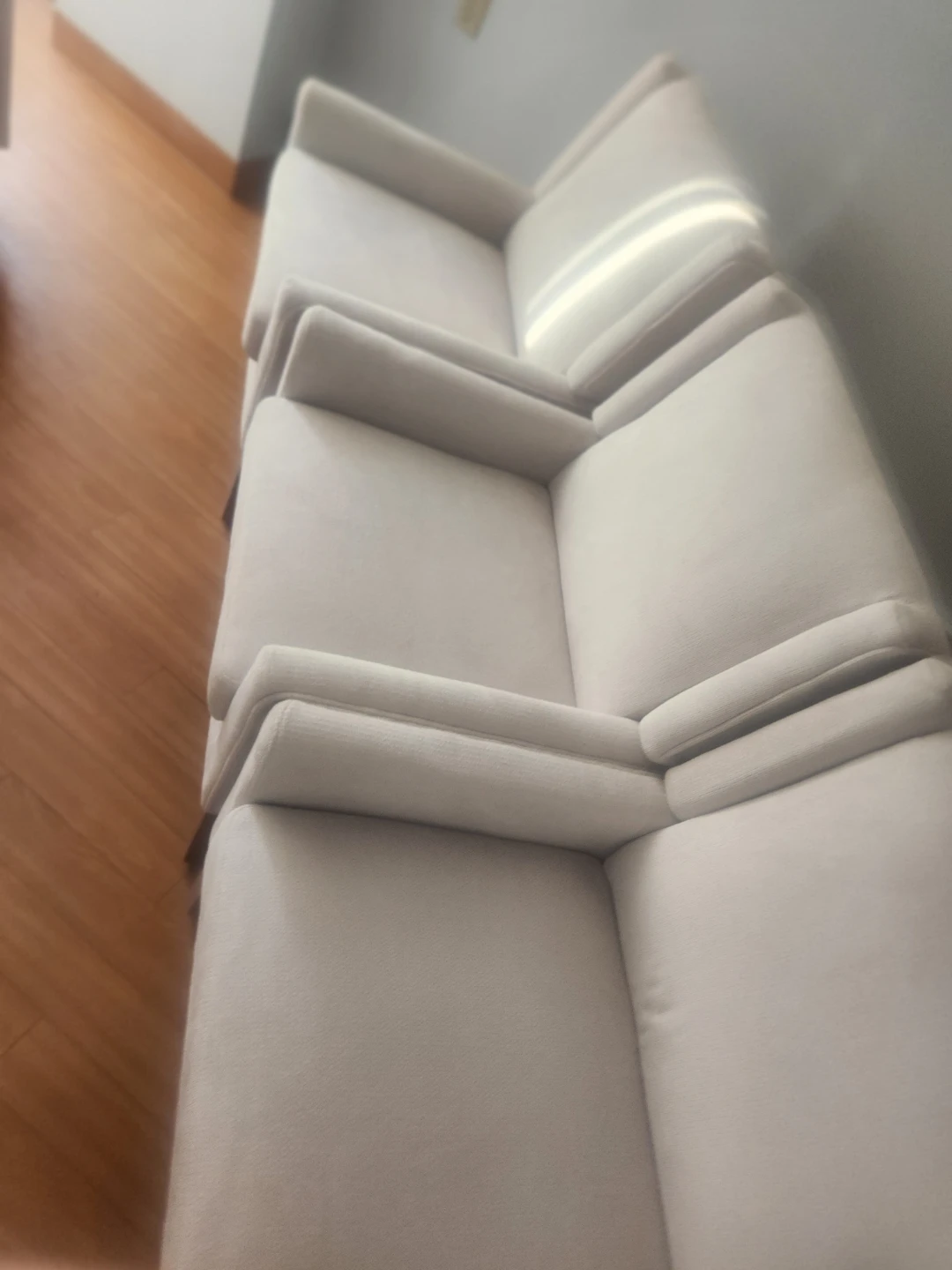 Set of 4 Cream Fabric Armchairs - photo 4