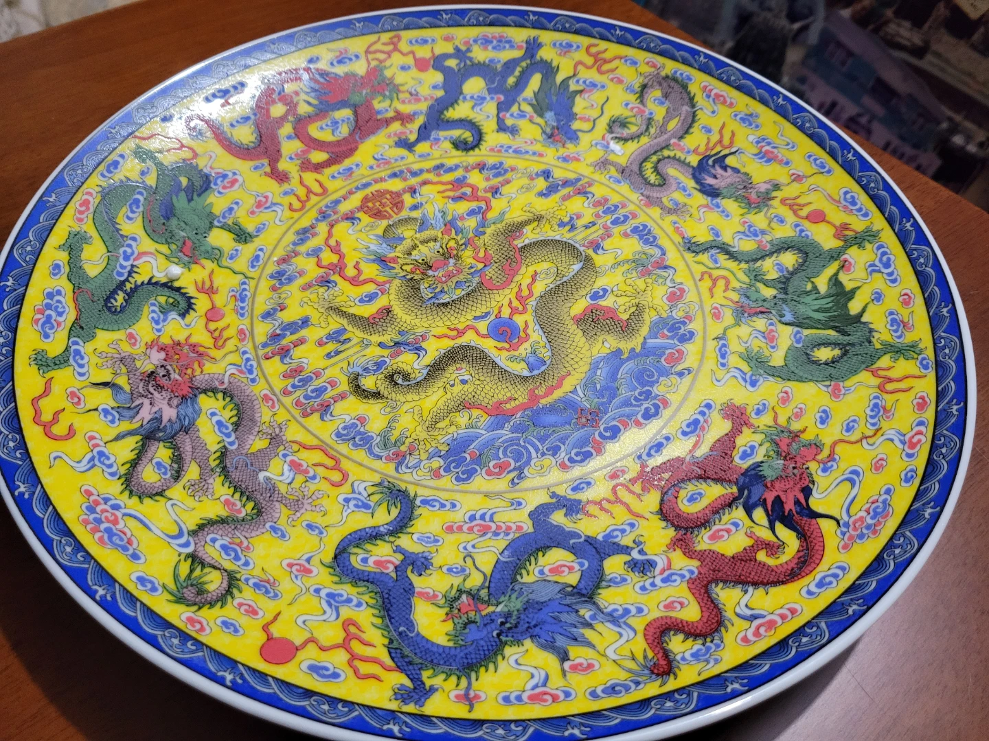 Vintage Chinese Decorative Dragon Plates – Set of 2. - photo 4