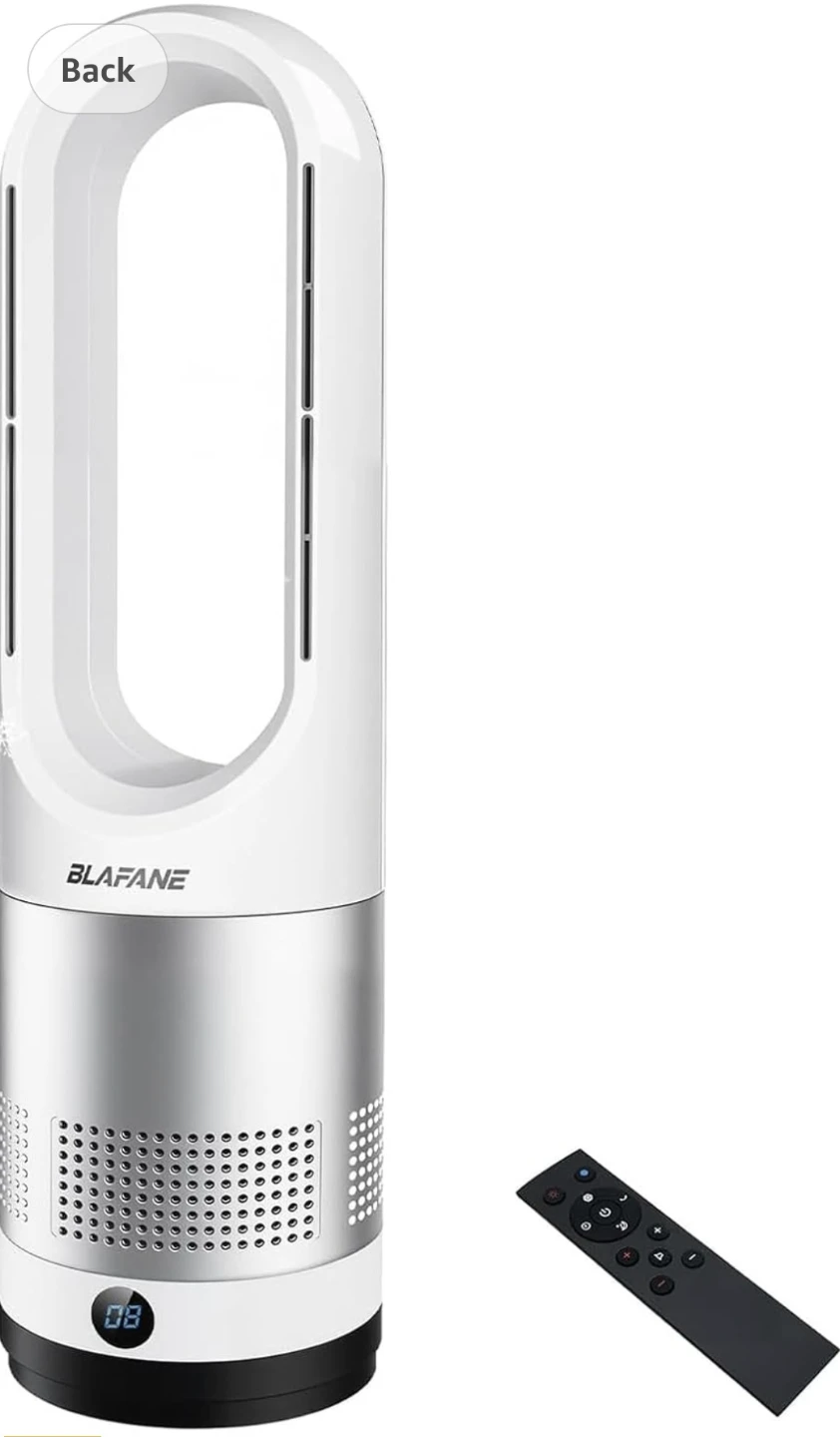 BLAFANE 2-in-1 Bladeless Fan & Space Heater