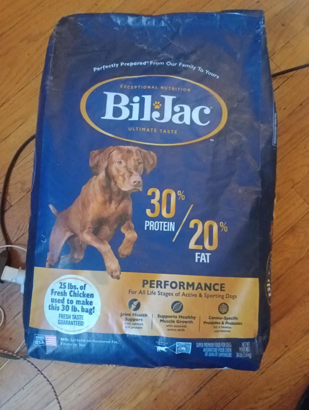 Bil-Jac Performance Dog Food 30 lb Bag