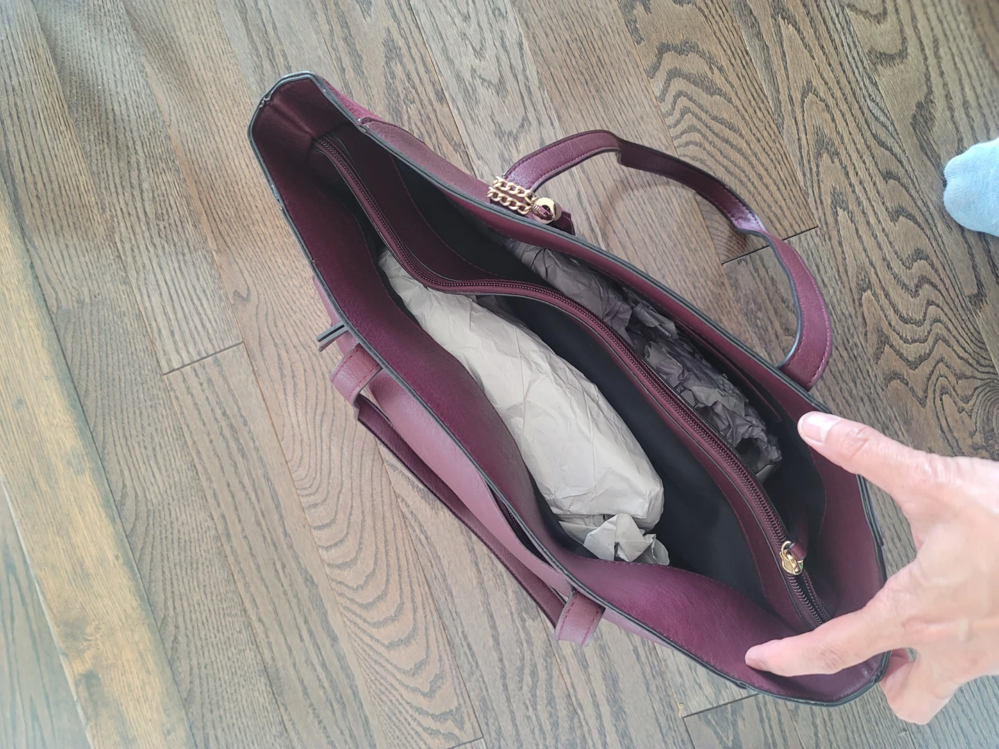 Naturalizer Women's Burgundy Mary Jane Heels and hand-bag - photo 5