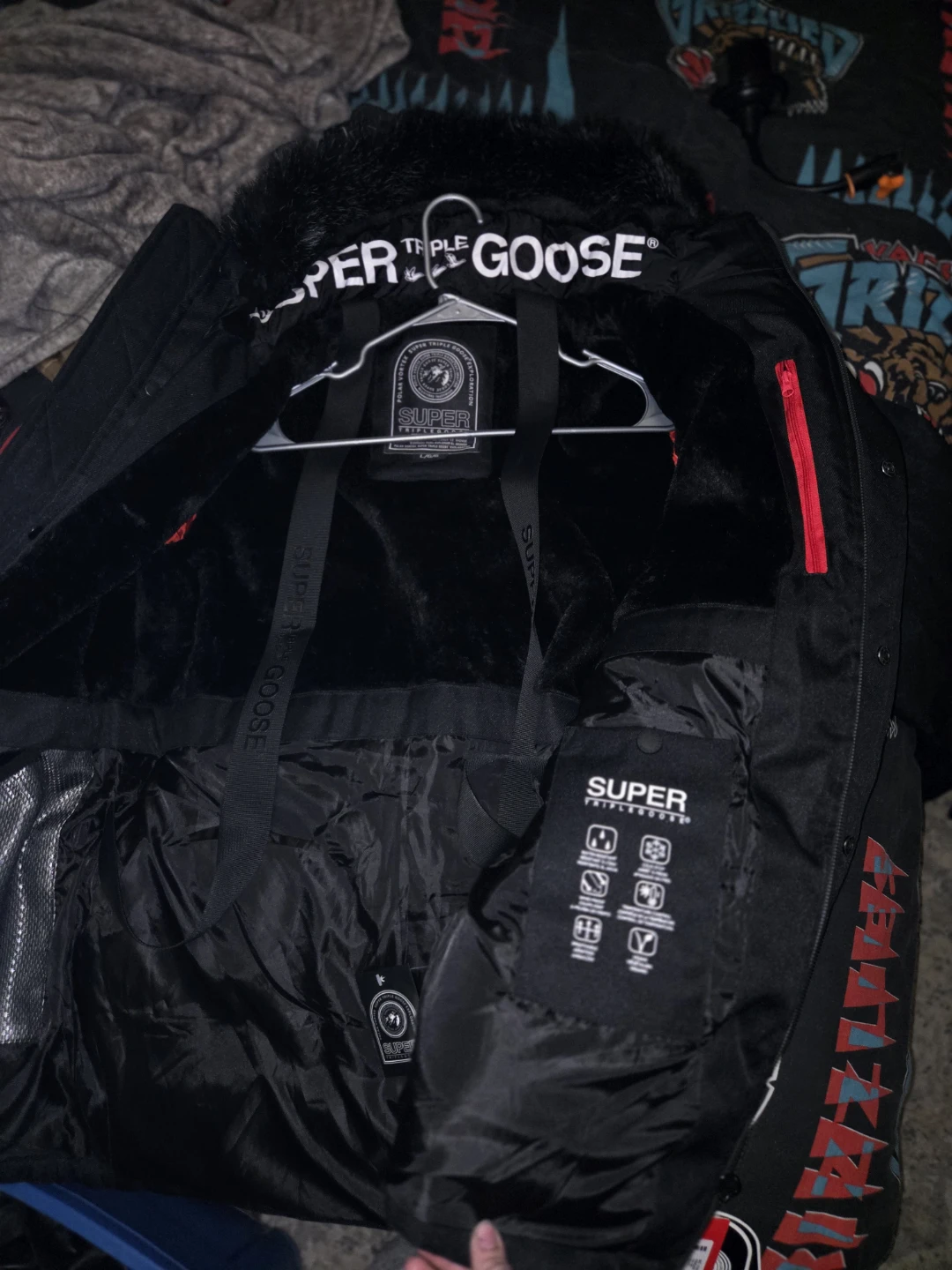 Super Triple Goose Down Parka Black - photo 5
