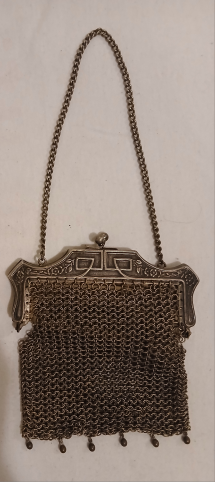 Vintage German Silver Chainmail Purse