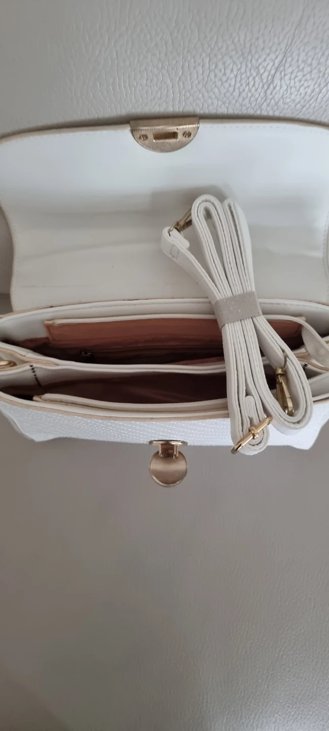 ELLE White and Tan Handbag - photo 2