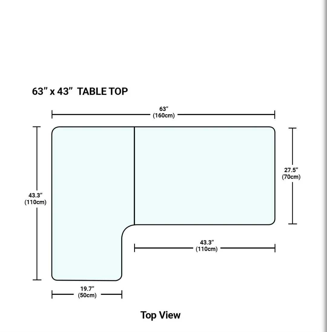 MotionGrey ergo2 pro的 L shape standing desk - photo 2