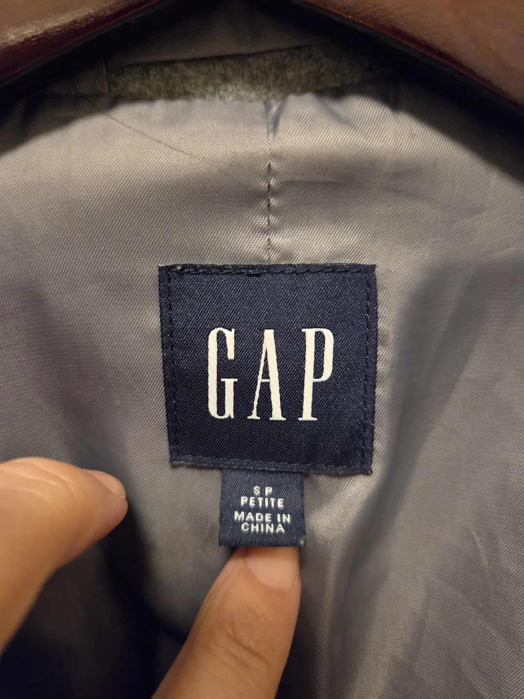 Gap Grey Petite Wrap Coat - photo 2