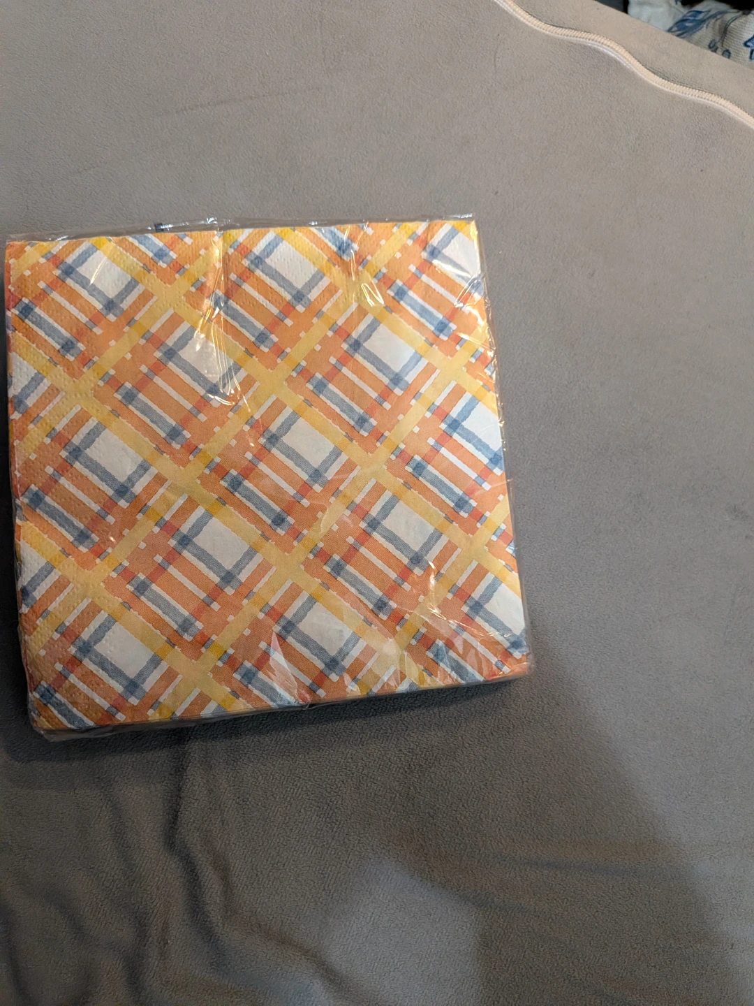 Plaid Pattern Paper Napkins