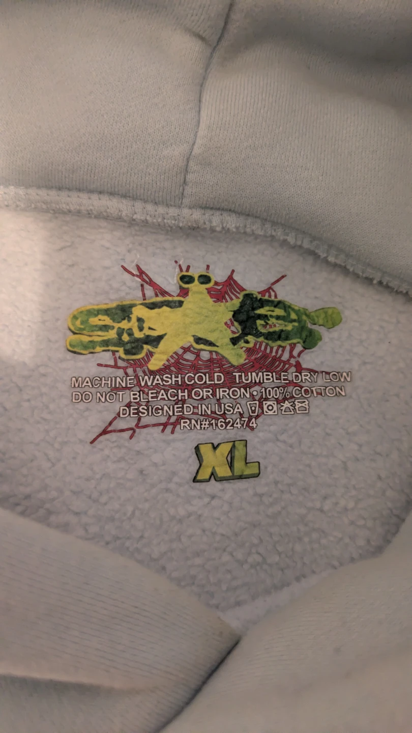 Light blue sp5der hoodie - photo 4
