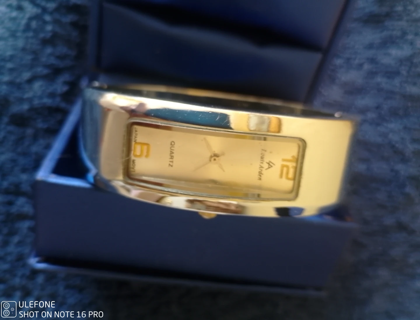 Louis Arden Silver Tone Quartz Bangle Watch