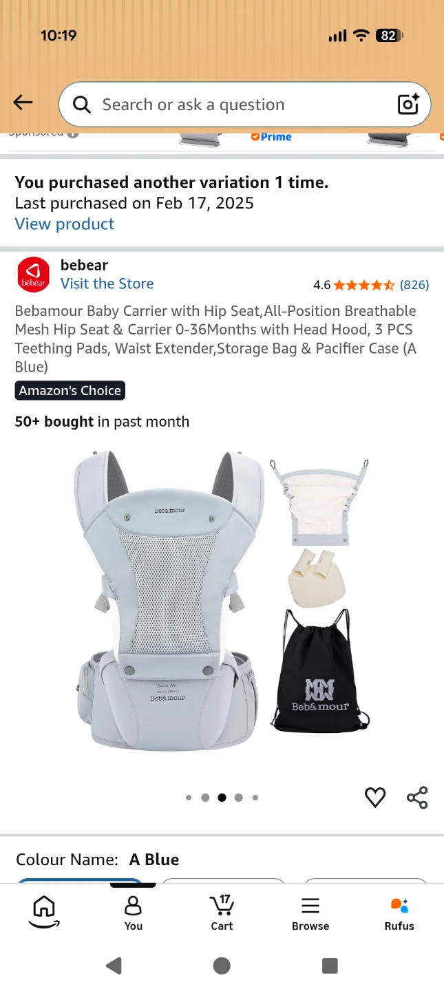 Bebamour Baby Carrier with Hip Seat - photo 3