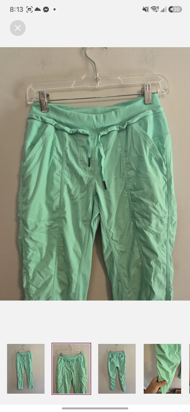 Lululemon Women's Pants Light Green Size 4 - photo 2
