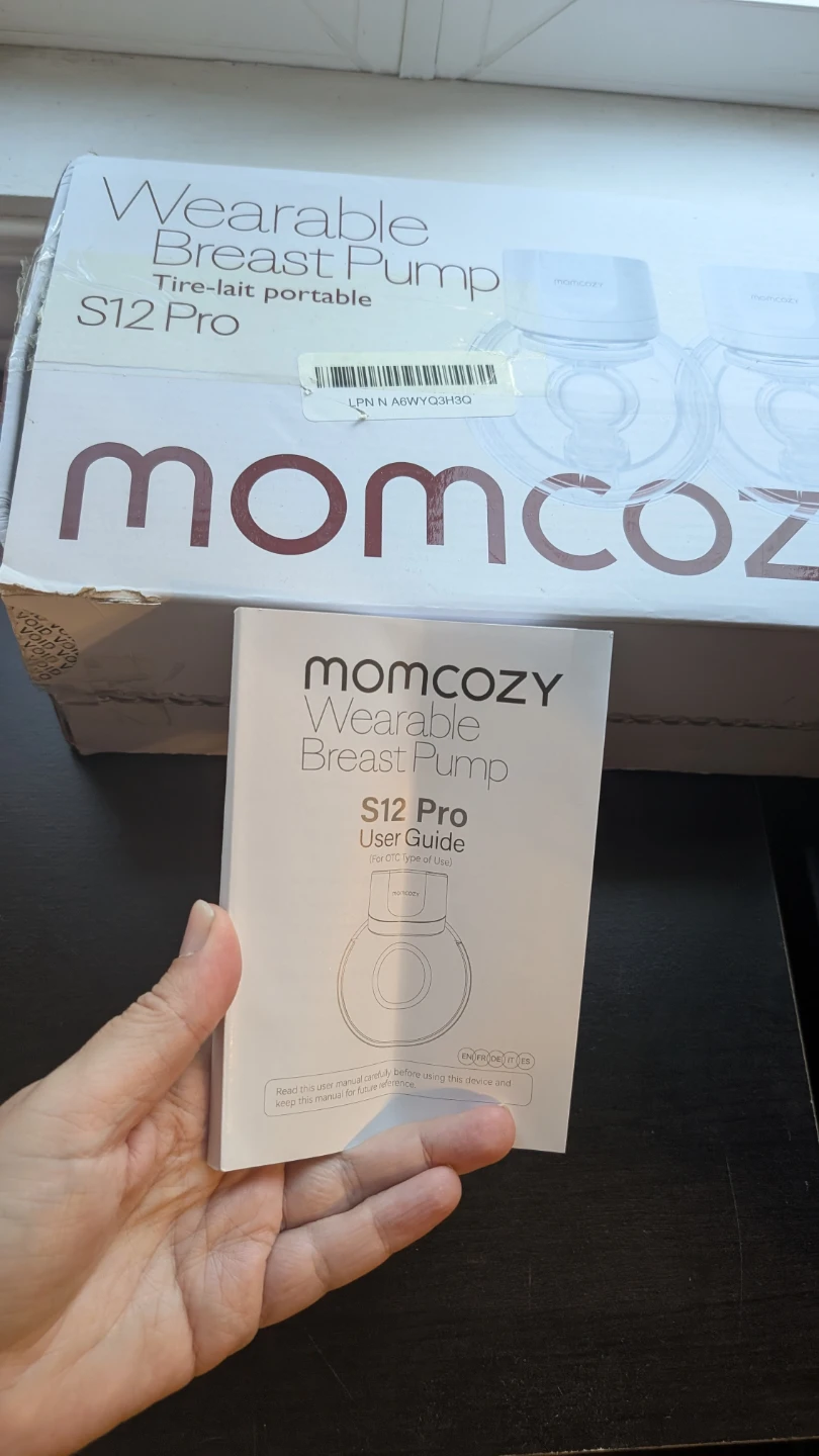 New, open box Momcozy S12 Pro Double Hands-Free Breast Pump - photo 3