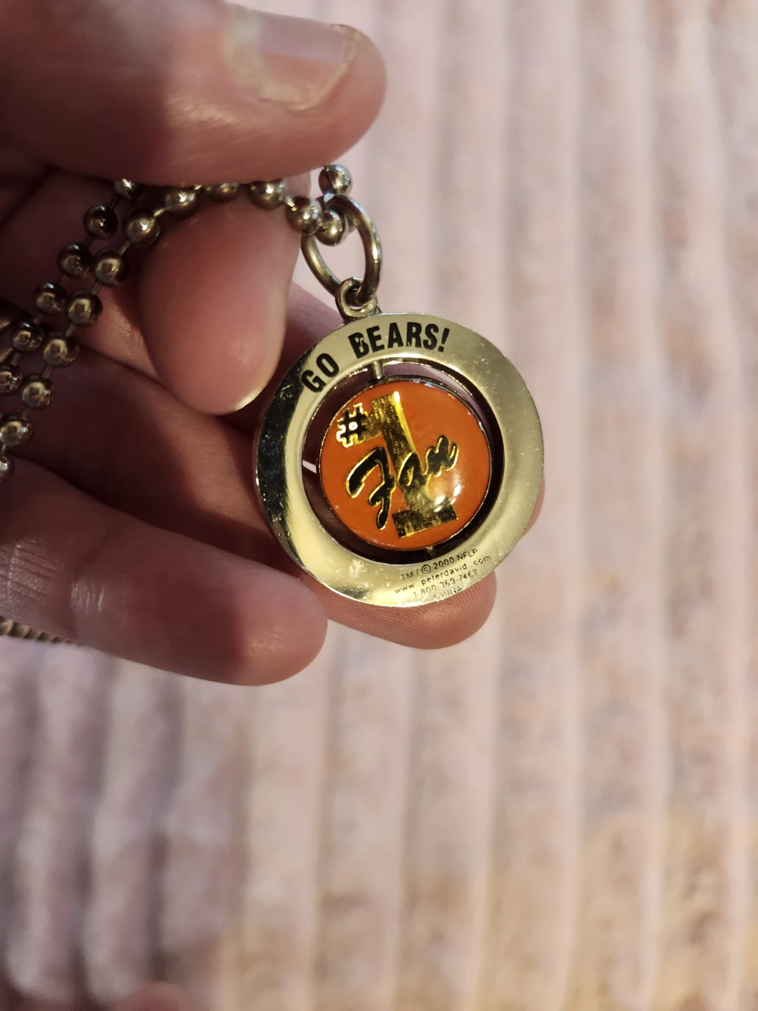 🏅📿Chicago Bears Spinner Medallion Necklace - photo 4