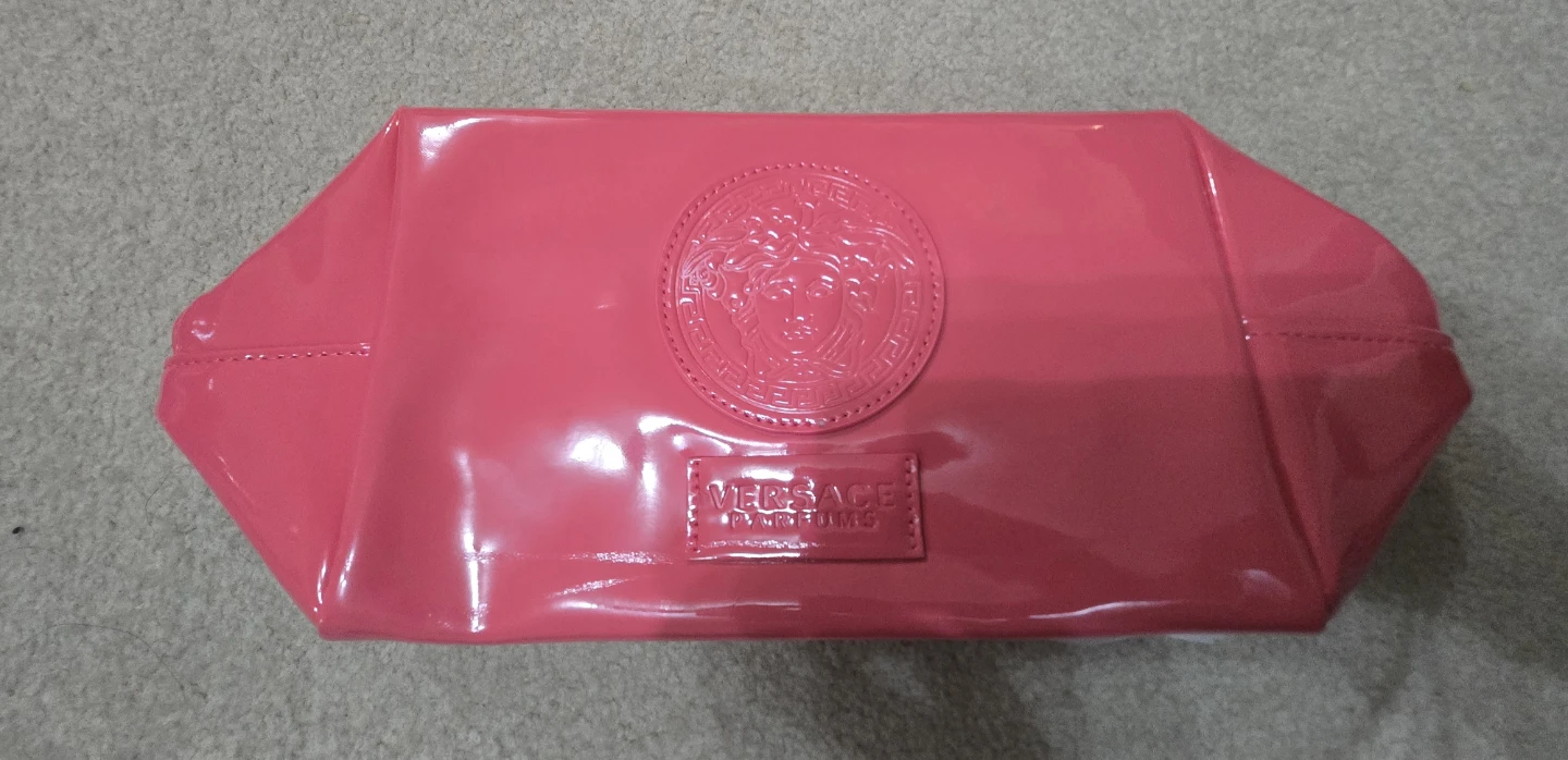 Versace Parfums Pink Cosmetic Bag