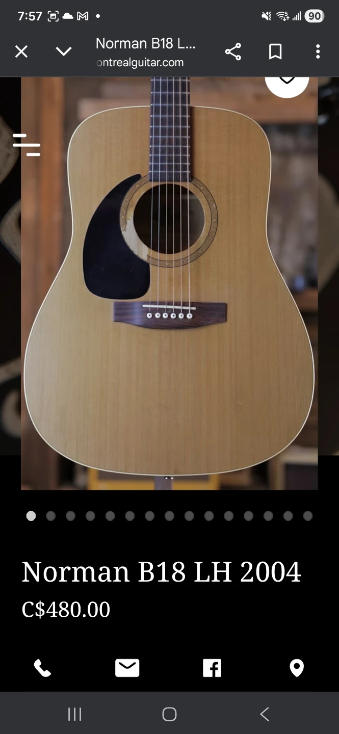 Norman B18 Acoustic Guitar - photo 4