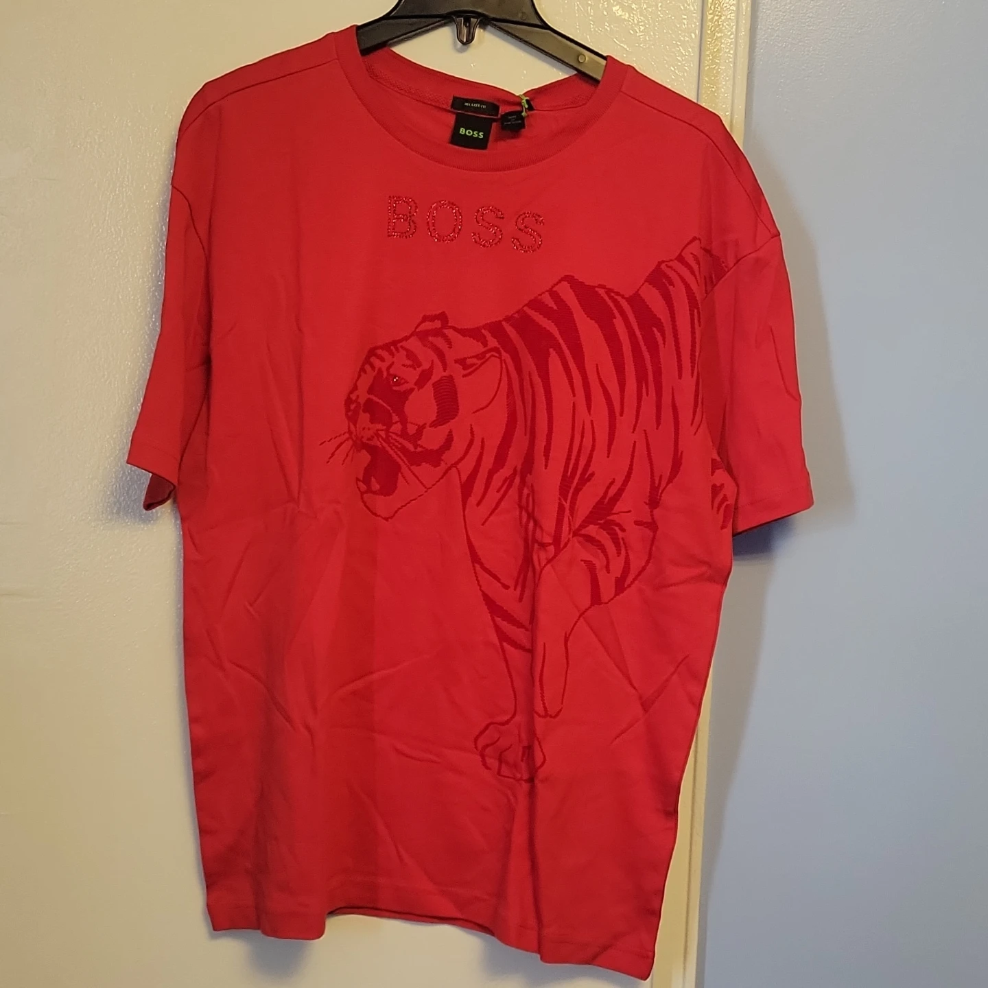 BOSS Red Relaxed Fit Tiger Graphic T-Shirt - photo 2