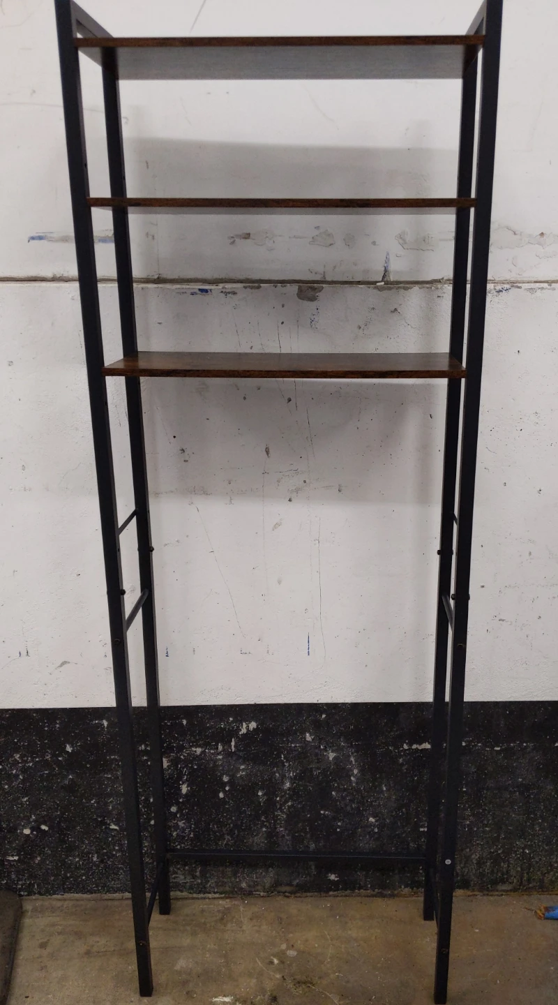 3-Tier Over Toilet Shelf - Rustic Brown