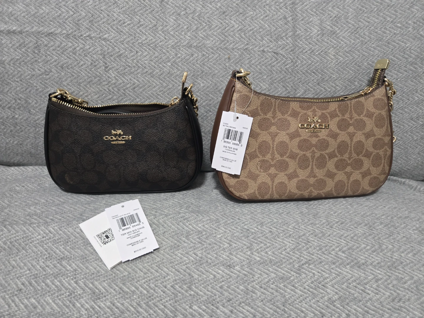 Coach Teri Shoulder Bag Tan Signature - photo 3