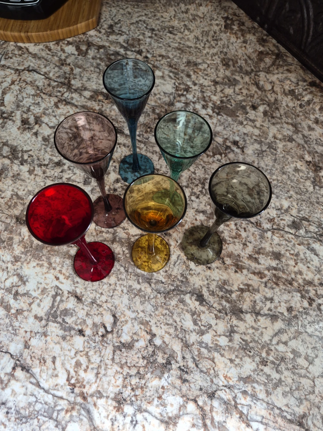 Set of 6 Multi-coloured Liqueur Glasses🏈 - photo 2