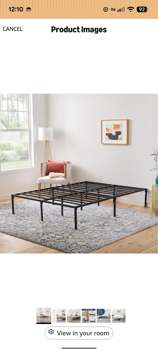 BNIB Steel k ing sized bedframe