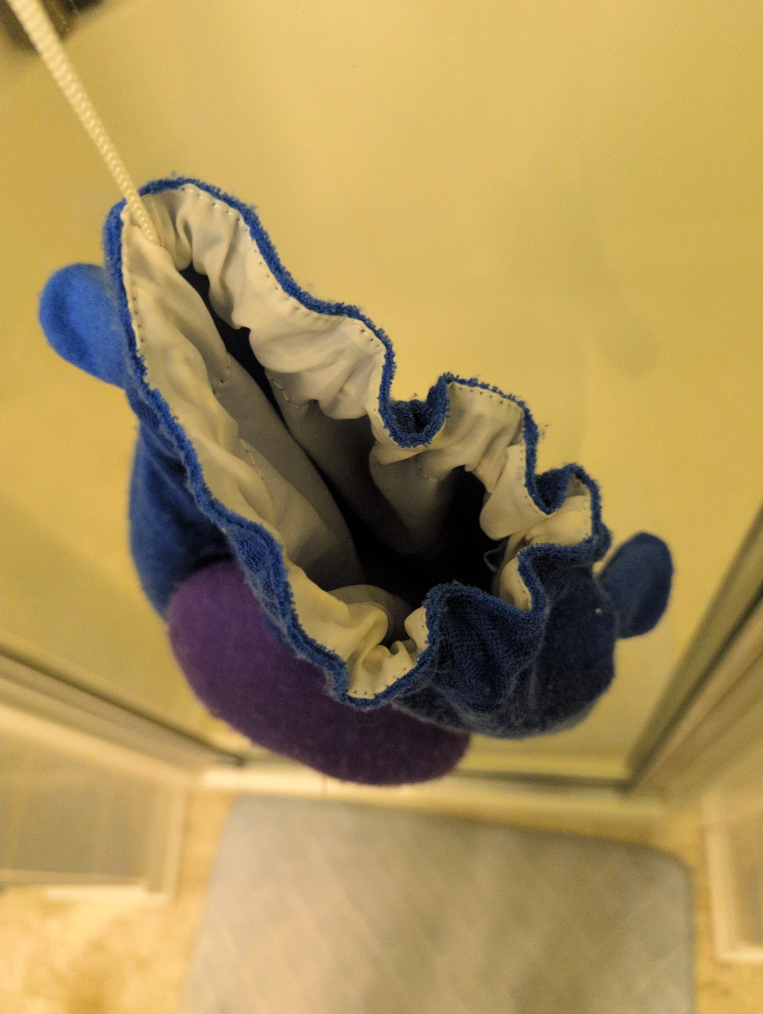 Blue Hippo Character Drawstring Pouch - photo 2
