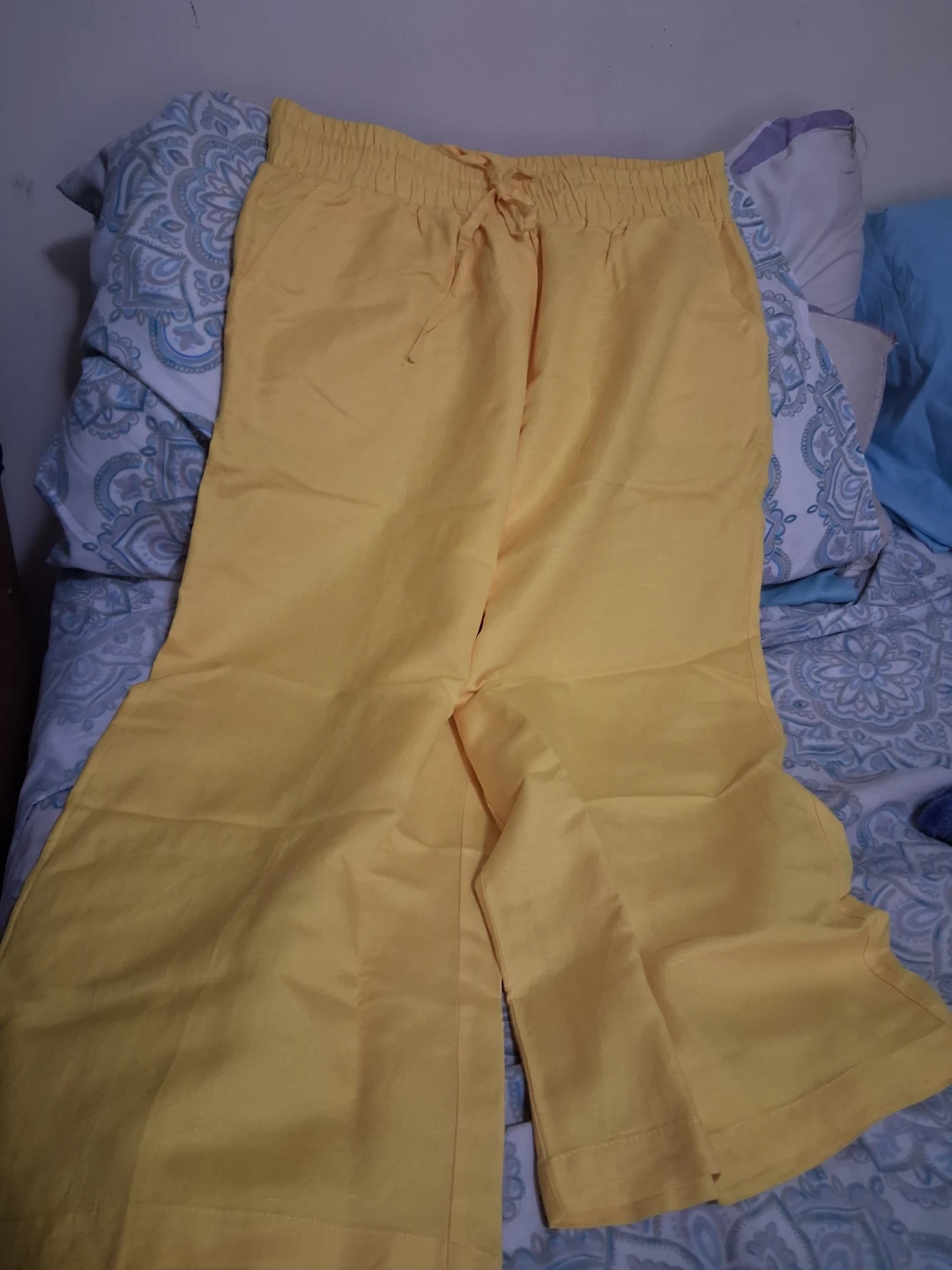 Mac & Rachel Yellow Linen Blend Pants - photo 2