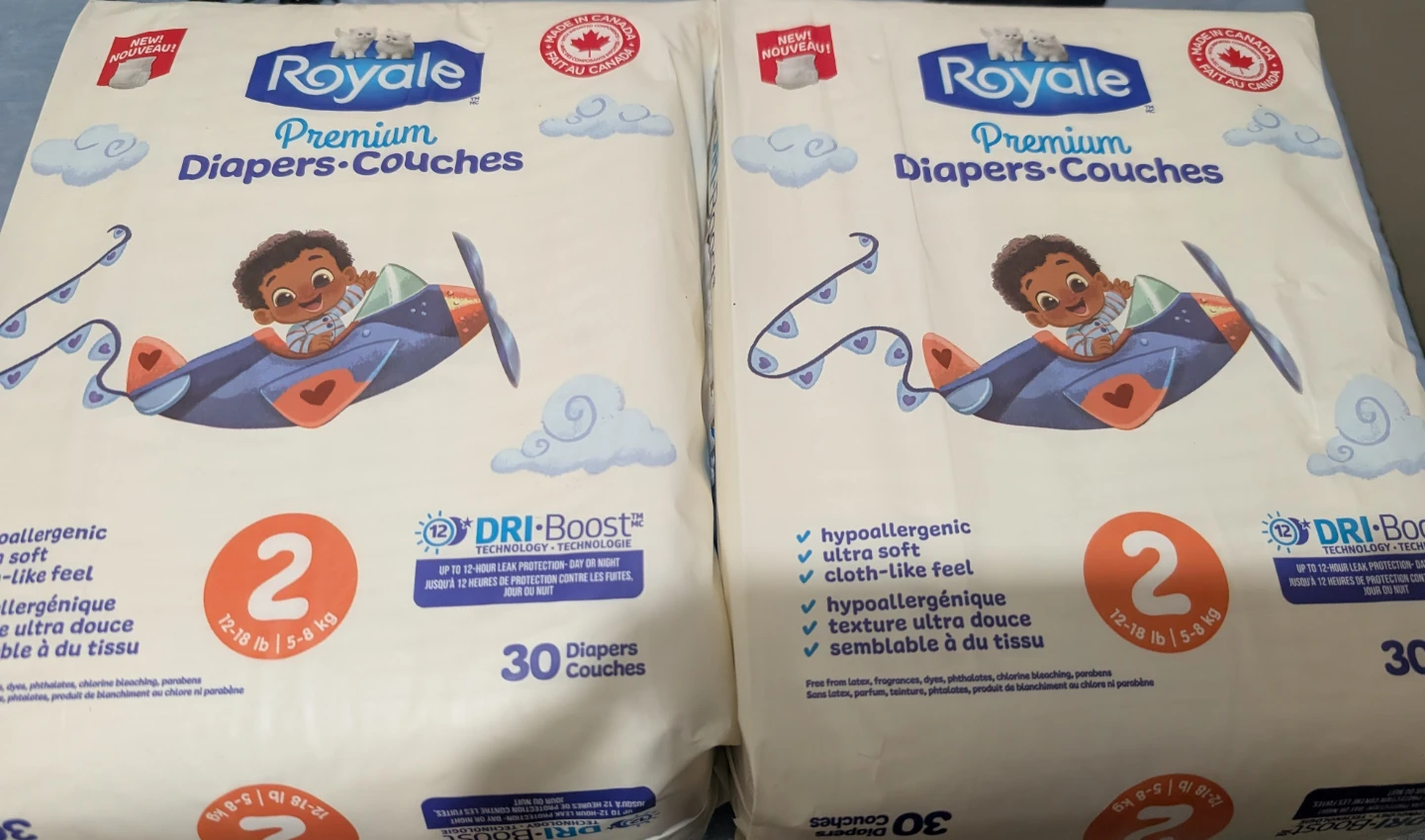 2 Packs of Royale Premium Diapers Size 2 - photo 2