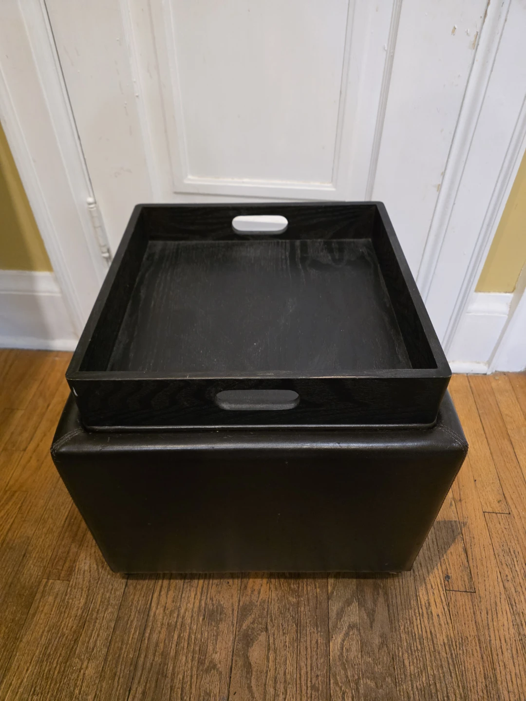 Beddington's Gypsy Brown Square Ottoman with Tray - photo 2