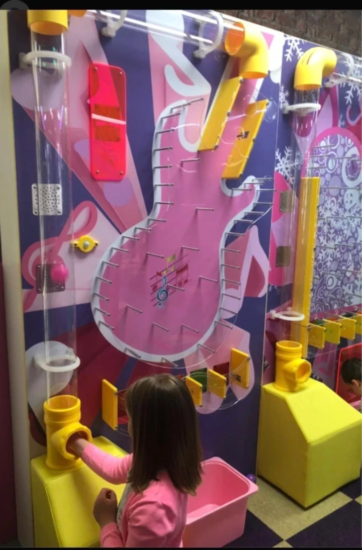 Wall-mounted guitar music activity board