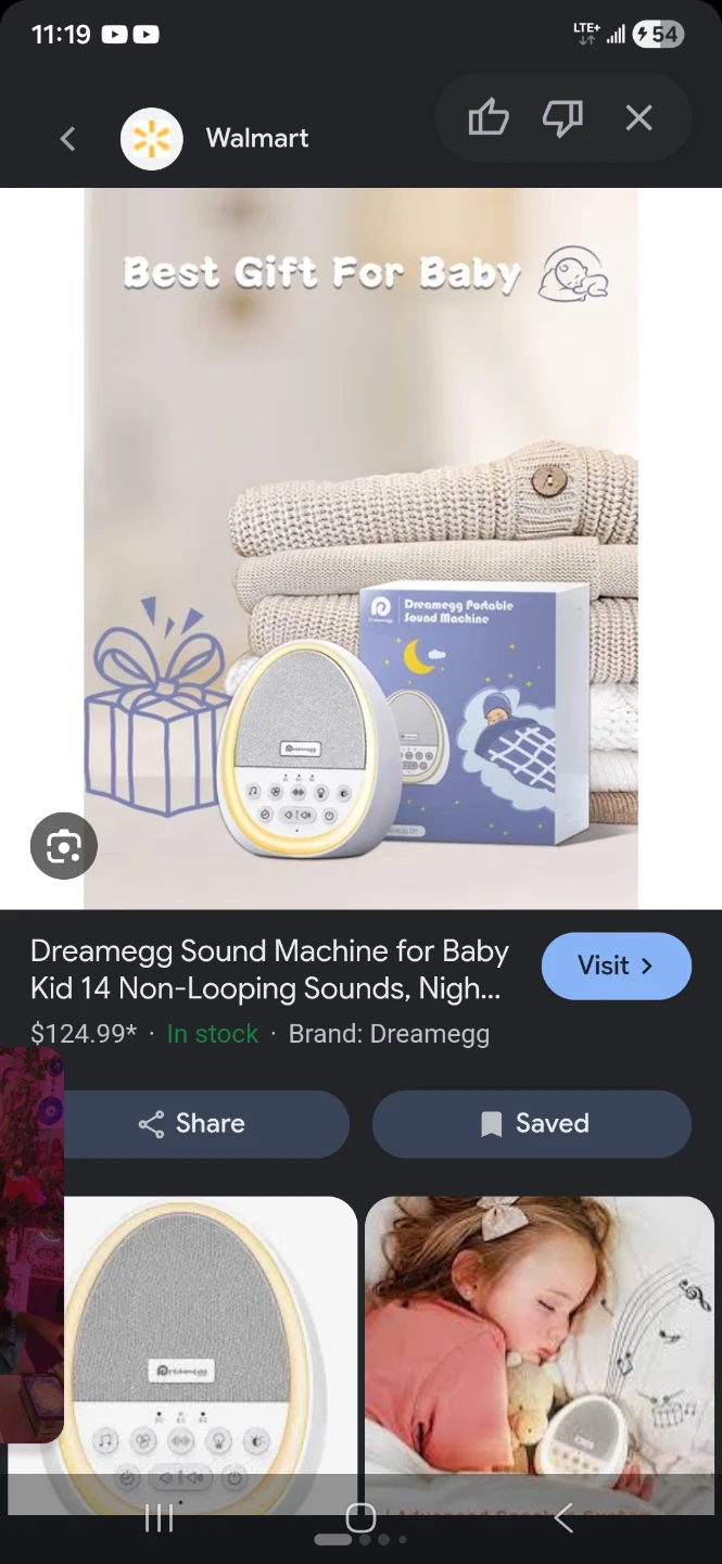 Dreamegg Portable Sound Machine for Baby