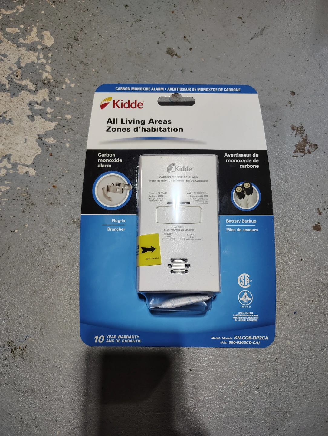 Kidde AC Plug-In Carbon Monoxide Alarm