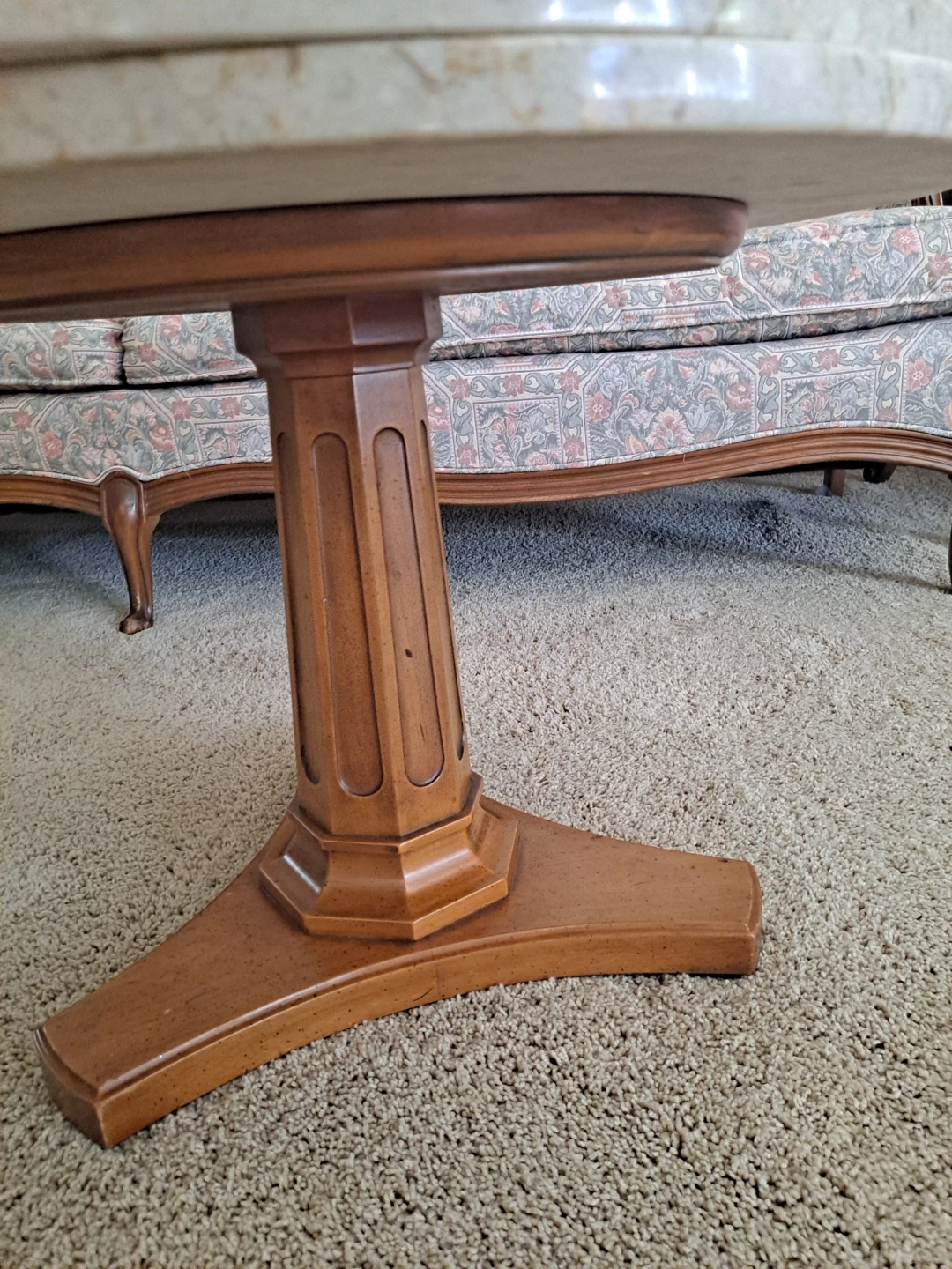 Marble coffee tables. Vintage. 2 pieces.