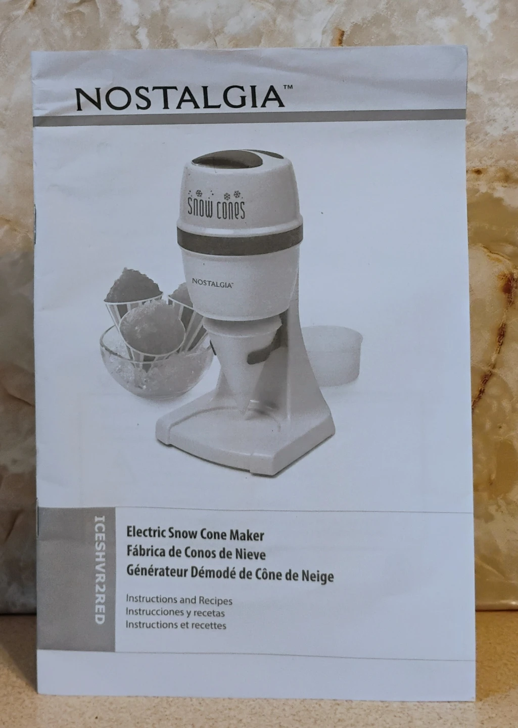 NOSTALGIA SNOW CONE MAKER / SHAVED ICE MACHINE - photo 5