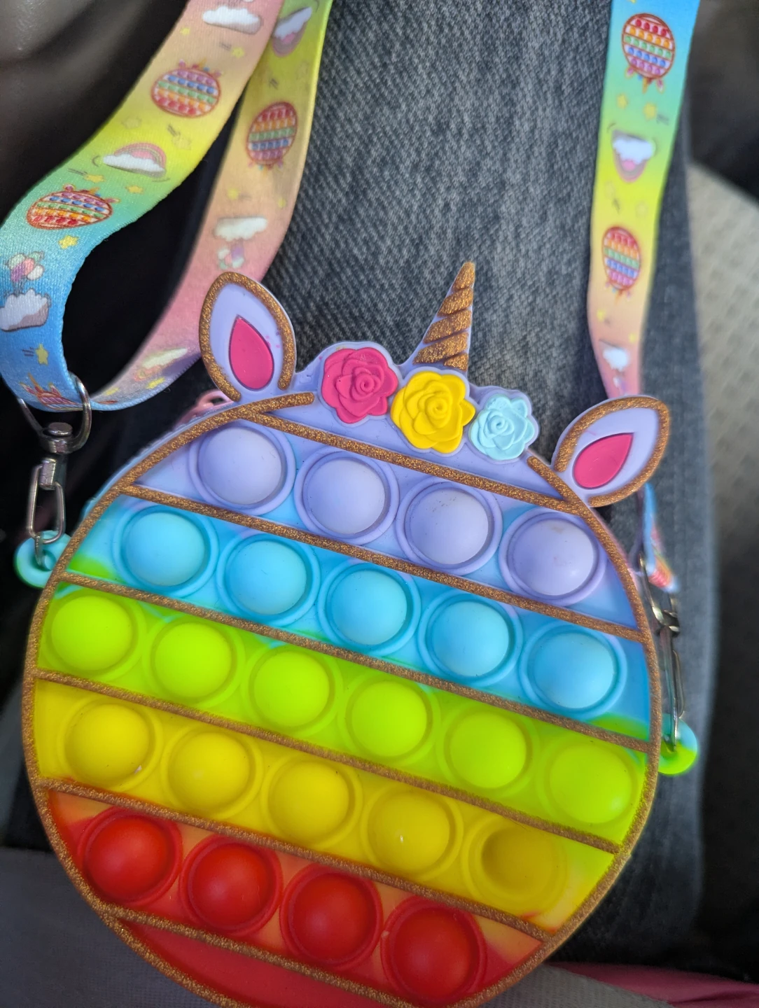Unicorn Pop It Crossbody Purse - photo 2