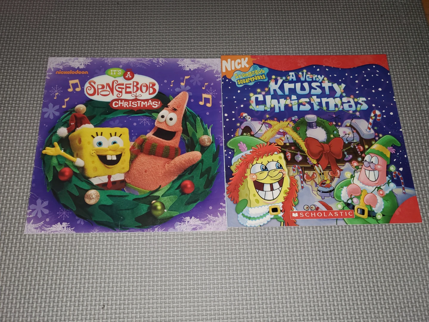 Two SpongeBob SquarePants Christmas Books