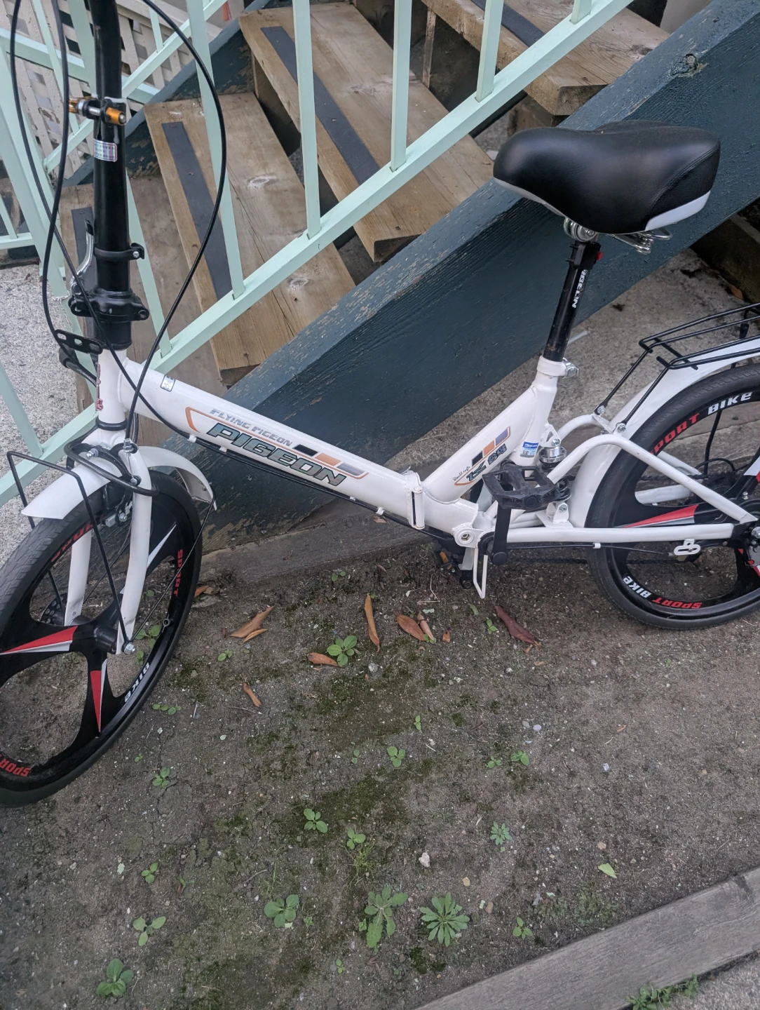 White Pigeon Folding Bike