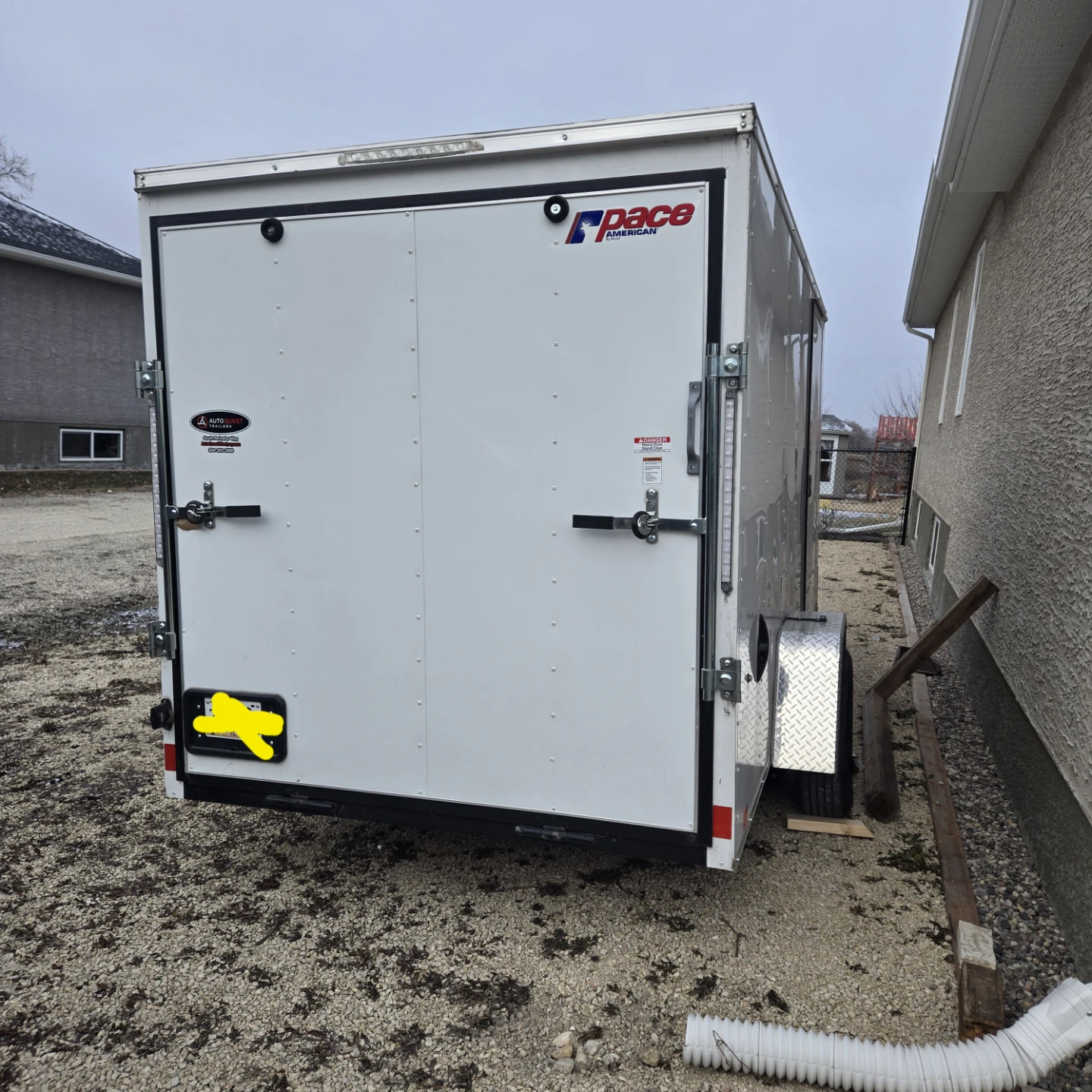 NEW CONDITION Pace v-nose trailer 6x6x12 - ramp door - photo 3