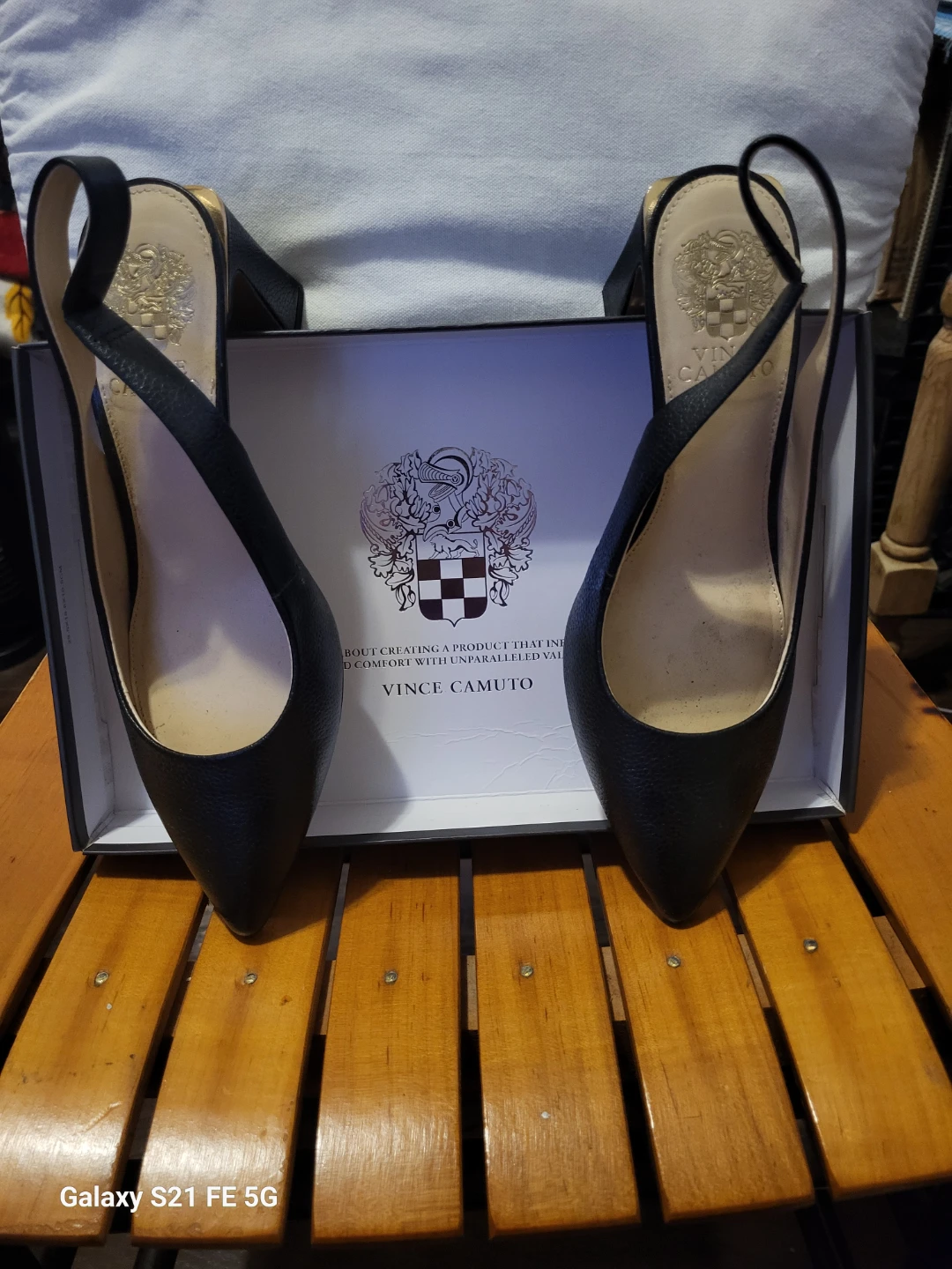 Vince Camuto Black Slingback Heels - photo 2