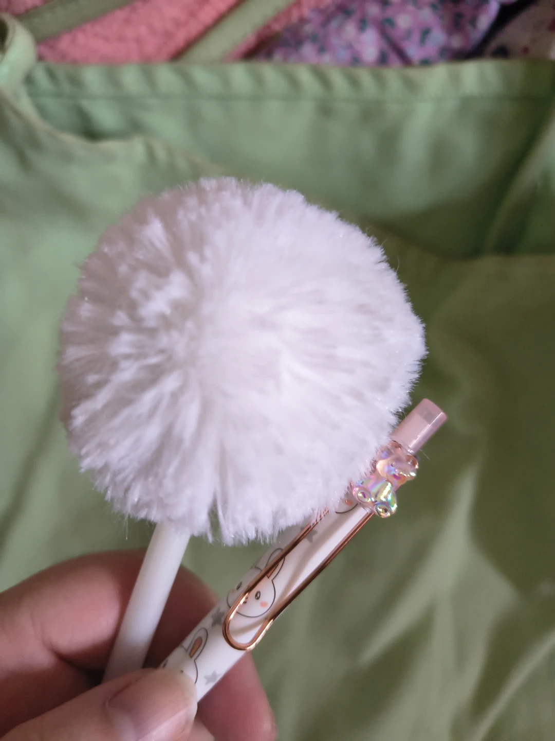Cute Bunny Pens with bunny tail Topper - photo 5