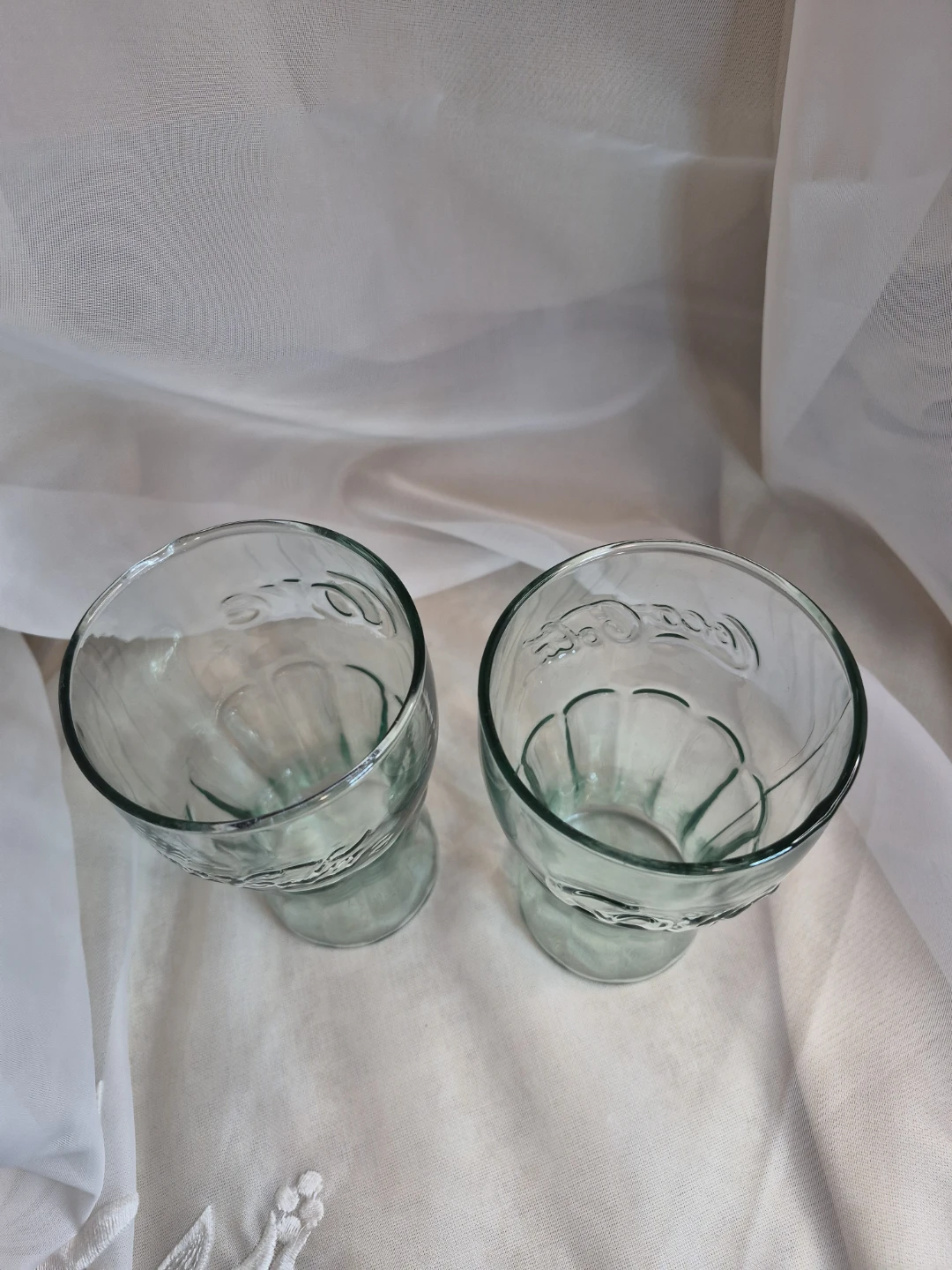 Pair of 6" x 3 1/4" Coca-Cola Glasses Coke Glasses - photo 4