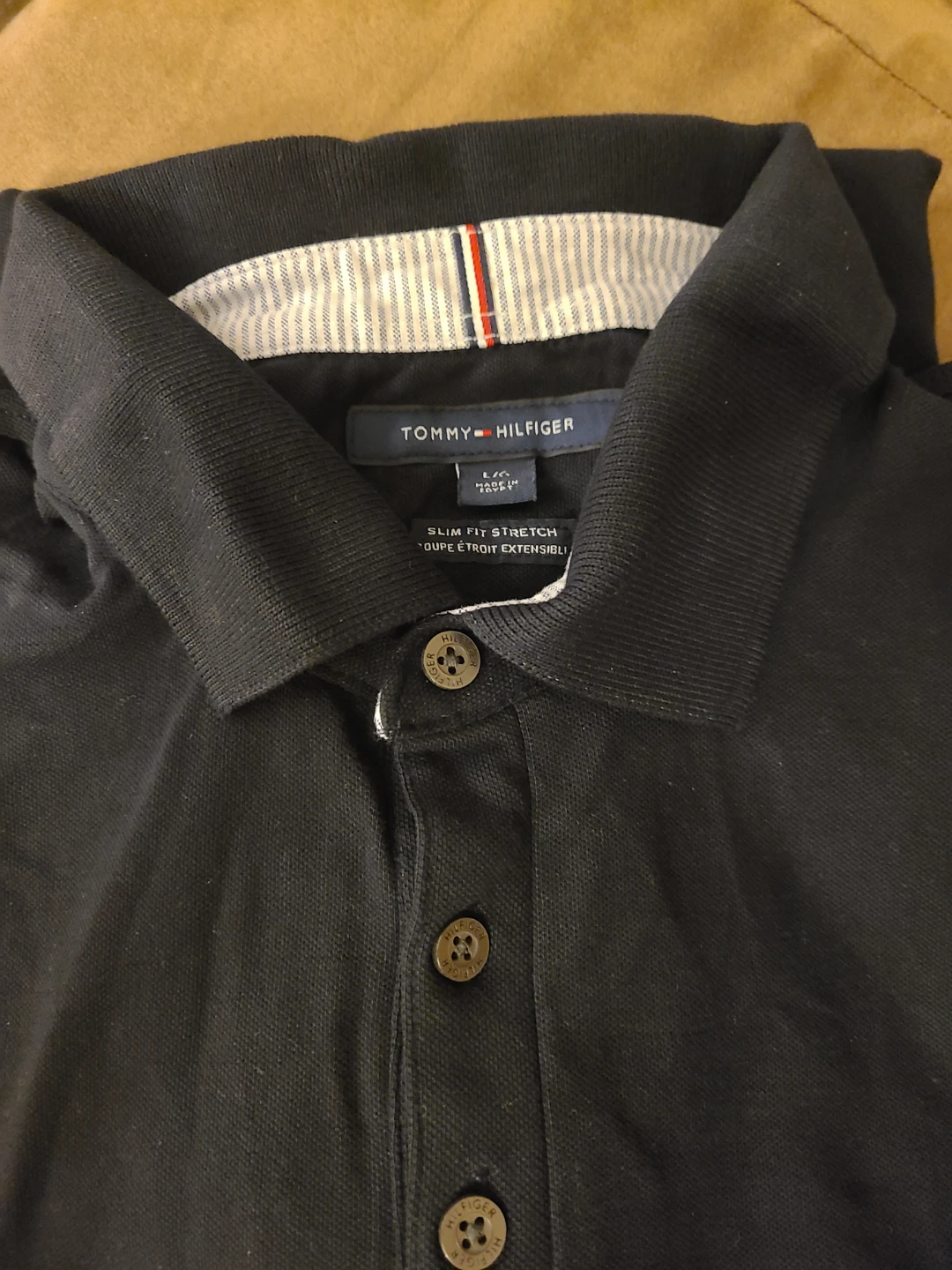 Tommy Hilfiger slim fit stretch polo shirt Size  large(NWOT)