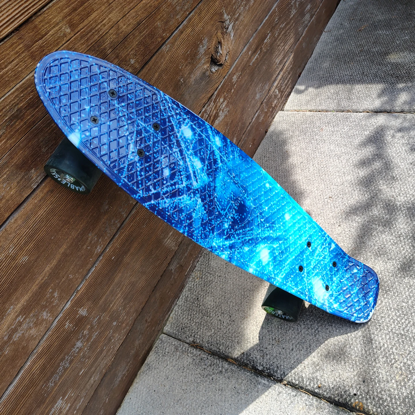 Rimable 22" Skateboard - Galaxy Blue