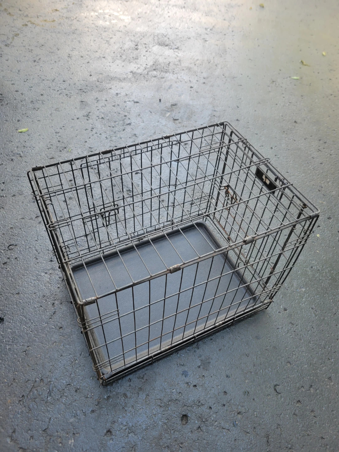 Collapsible Metal Dog Crate 24"