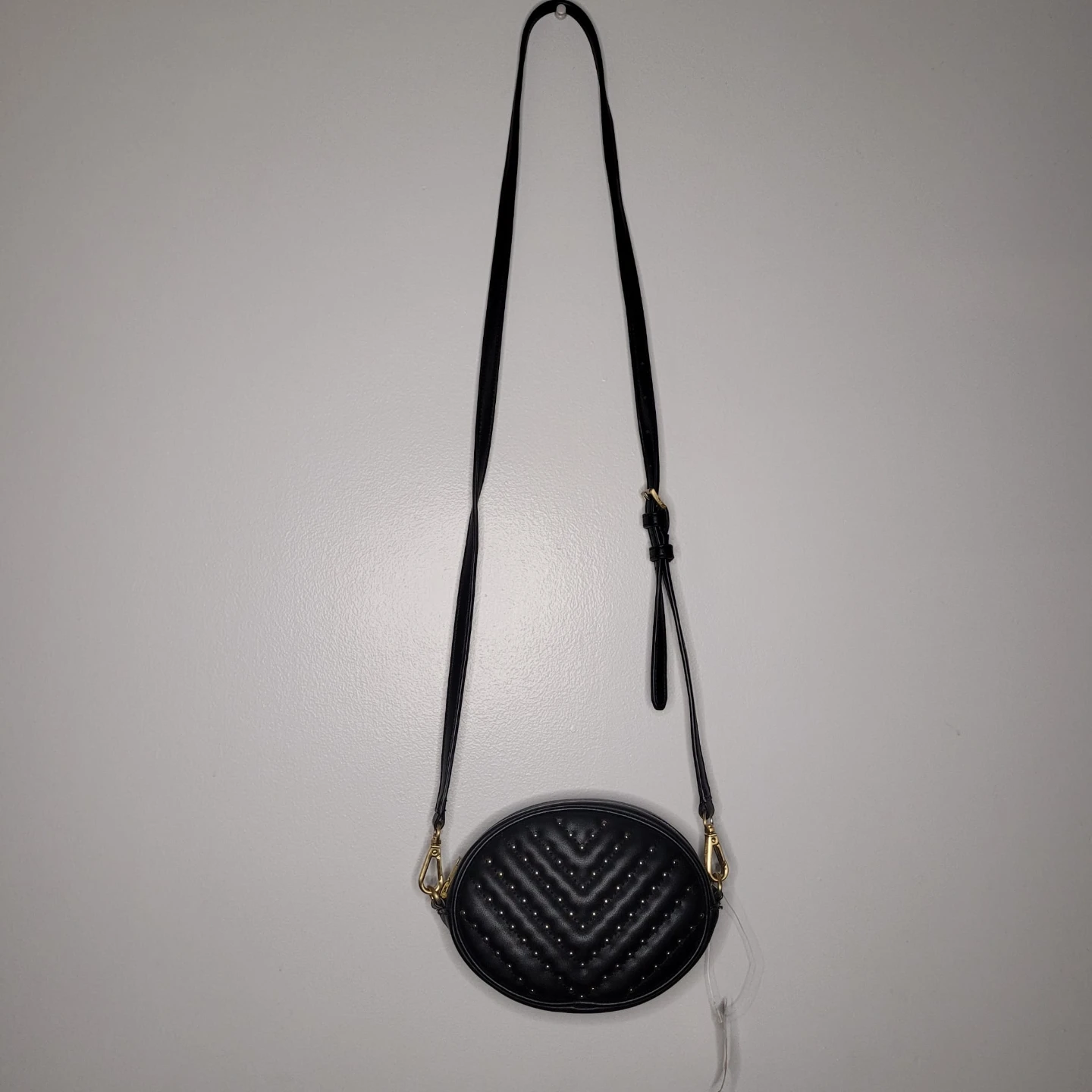 Sam Edelman Black Studded Crossbody Bag