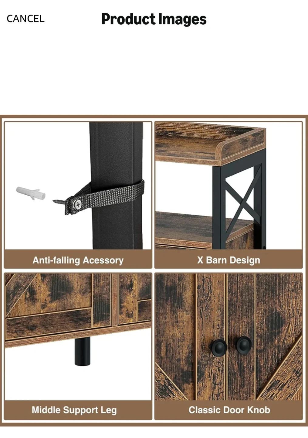 Console table with cabinet - photo 2