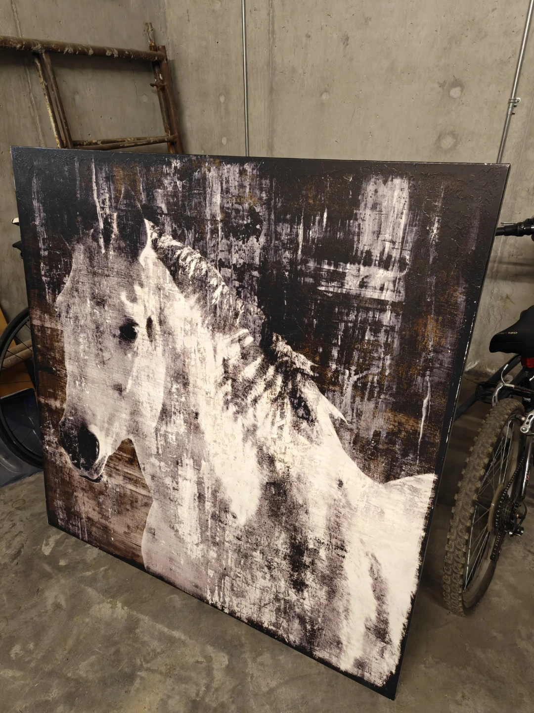 Abstract Horse Canvas Wall Art - photo 3