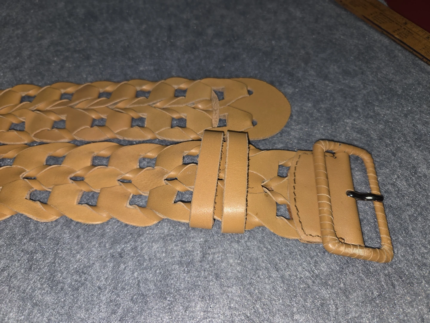 Chico's Tan Woven Leather Belt - photo 2