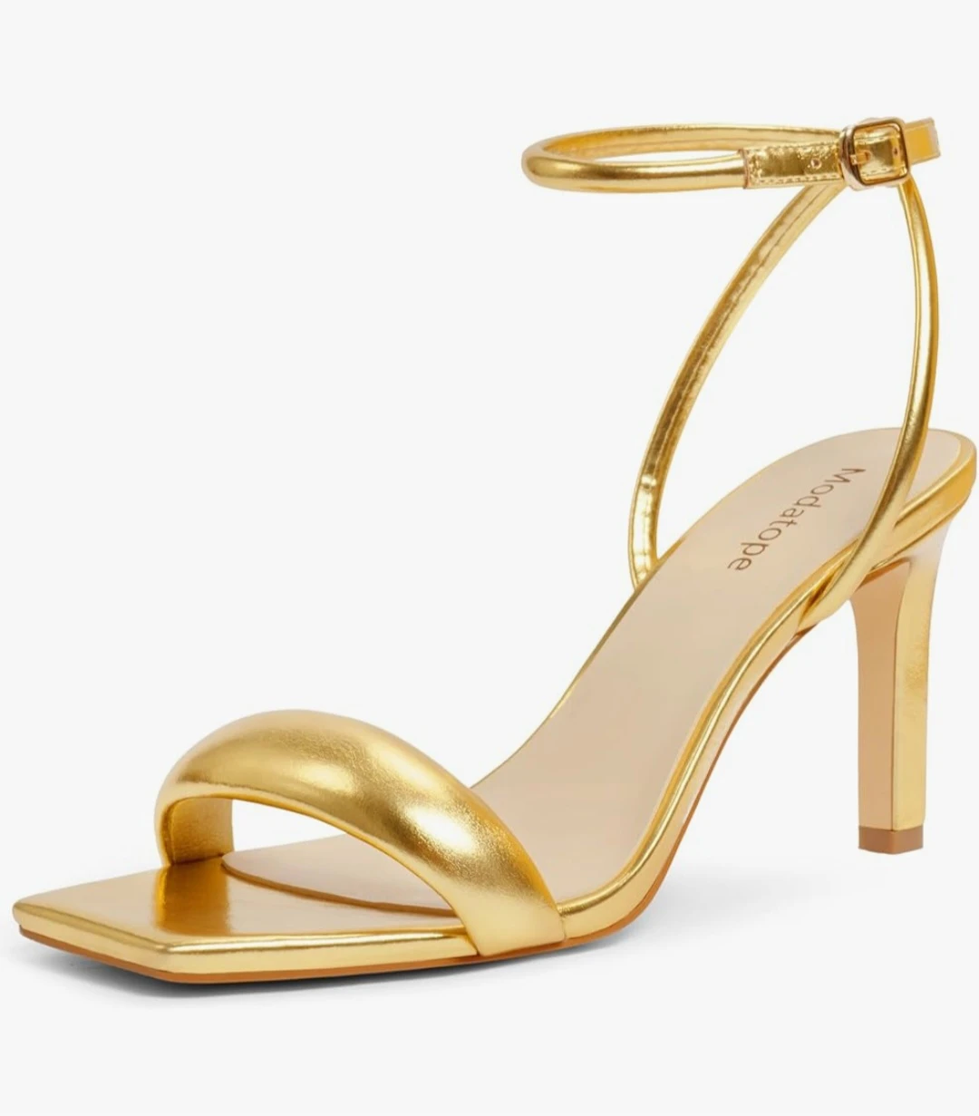 Modatope Gold Heeled Sandals - photo 3