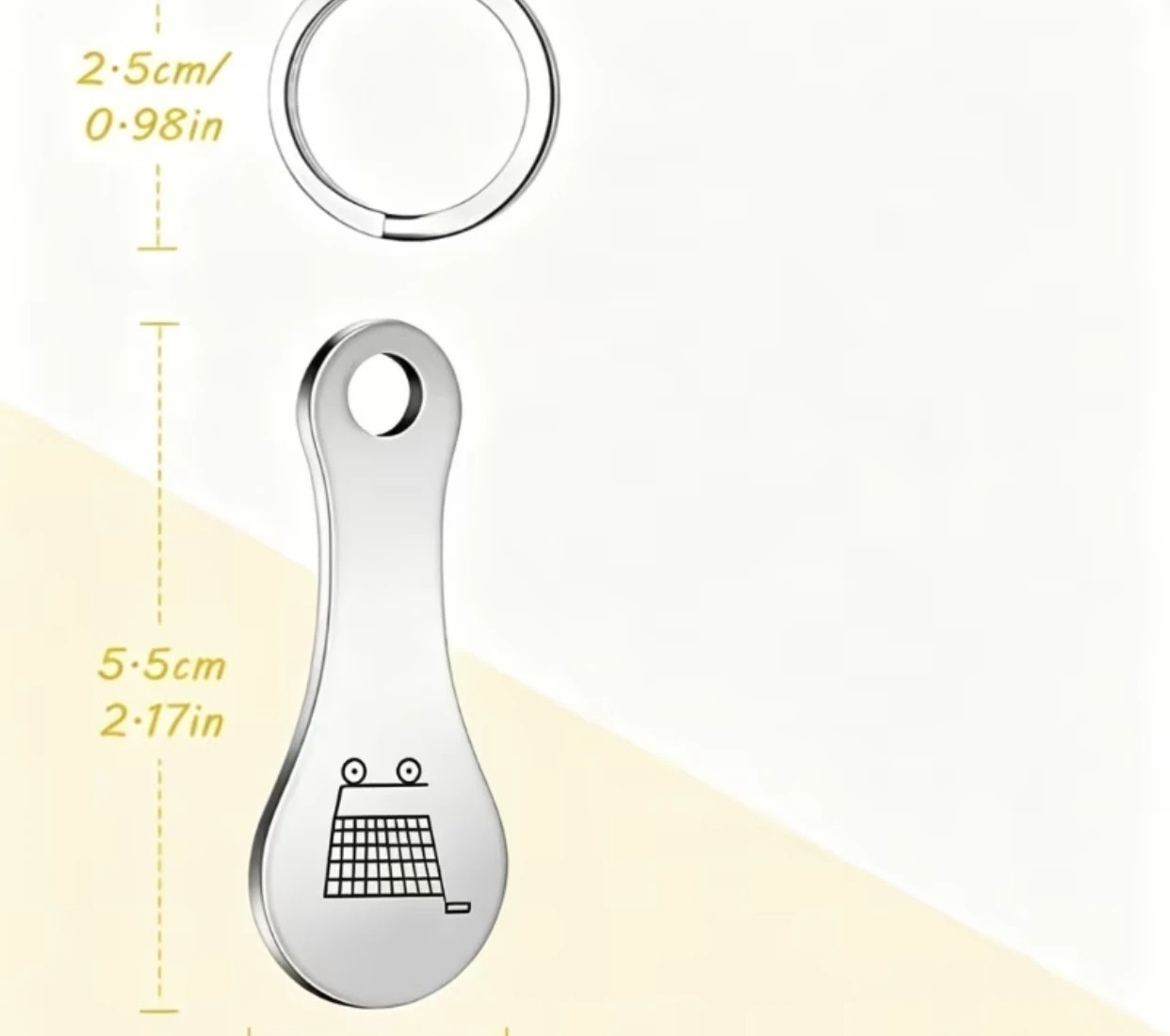 Grocery Cart Coin Token Keyring - photo 5